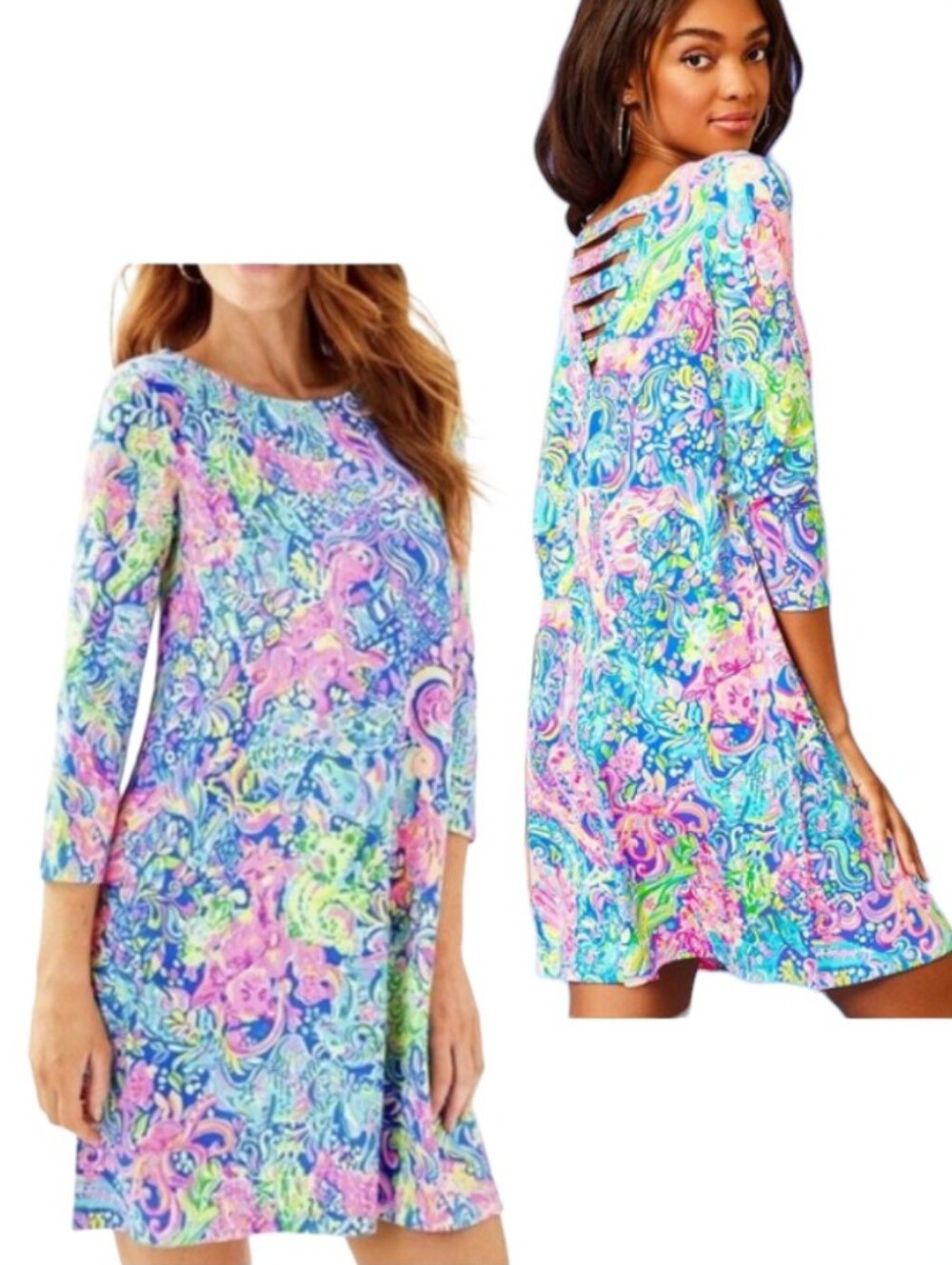 Lilly Pulitzer Ophelia Swing Dress 60 Animals Print HTF